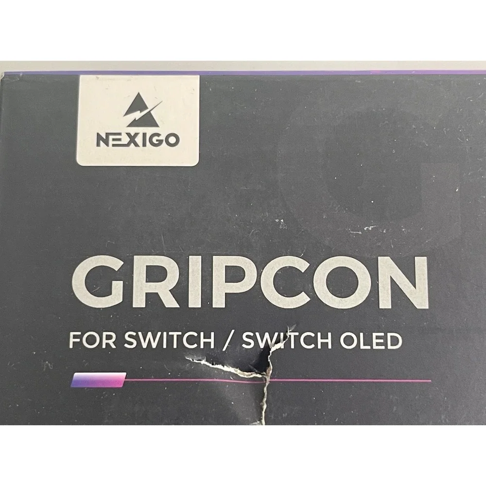 NexiGo GripCon Hall Effect Controller for Nintendo Switch OLED Black Handheld